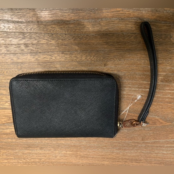 Tory Burch Black Wallet with Gold Accents - Picture 7 of 14